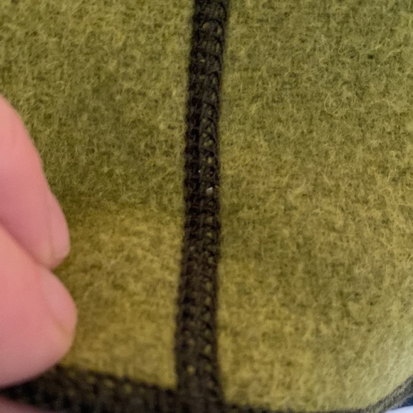 Nygard ‘Blanket’ Cardi/Jacket Lime and Dark Army Green Size 14 - Picture 10 of 11